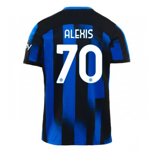 Fotbalové Dres Inter Milan Alexis Sanchez #70 Domácí 2023-24 Krátký Rukáv